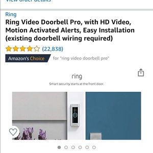 BRAND NEW ring HD doorbell. Never opened package
